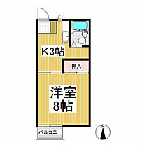 ひまわり  ｜ 長野県中野市大字草間（賃貸アパート1K・2階・26.00㎡） その2