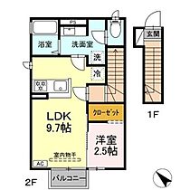 トリシア小山W  ｜ 長野県須坂市大字塩川塩川町（賃貸アパート1LDK・2階・37.38㎡） その2