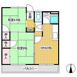 間取図画像 2DK