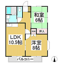 陣屋ハイツ　3号  ｜ 長野県長野市大字富竹（賃貸アパート2LDK・2階・54.00㎡） その2