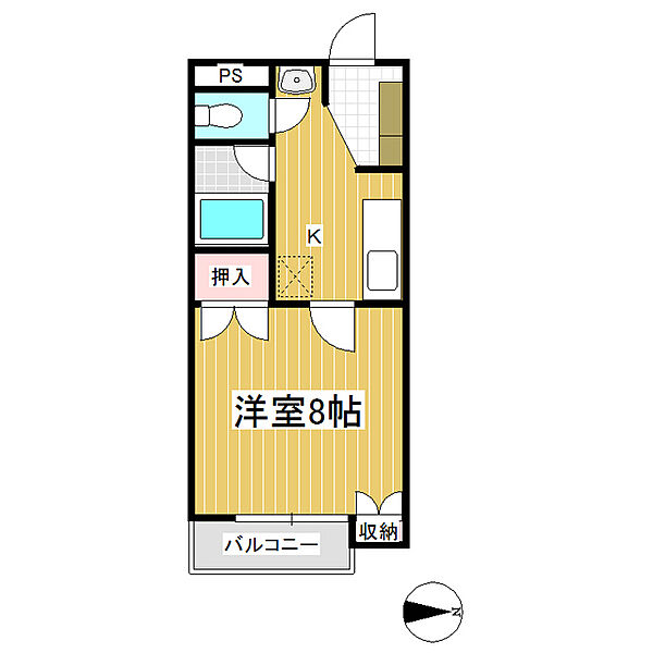 第三コーポシモダ ｜長野県長野市大字稲葉中千田(賃貸マンション1K・2階・29.00㎡)の写真 その2