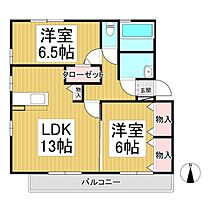 アヴェニューはなみずきA  ｜ 長野県長野市豊野町豊野（賃貸アパート2LDK・2階・61.62㎡） その2