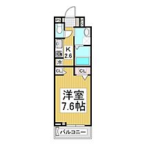 長野県長野市吉田1丁目（賃貸アパート1K・2階・27.02㎡） その2