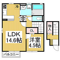 グランドメゾン栗田  ｜ 長野県長野市大字栗田（賃貸アパート1LDK・2階・53.22㎡） その2