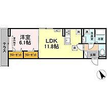 (仮）D-ROOM高田字久保  ｜ 長野県長野市大字高田（賃貸アパート1LDK・1階・43.60㎡） その2