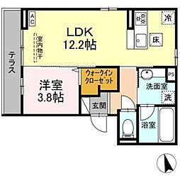 間取図画像 1LDK