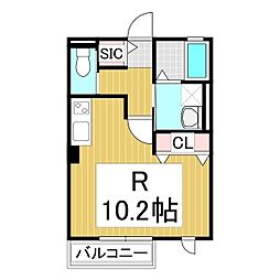 ルネッタ ワンルームの間取図画像