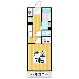 サイド.M 1Kの間取図画像