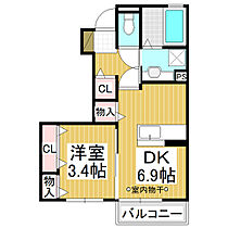 Ｊ－Ｒｏｏｍ妃　弐番館  ｜ 長野県千曲市大字屋代（賃貸アパート1DK・1階・31.39㎡） その2