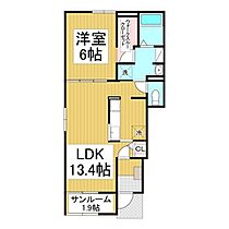 長野県長野市篠ノ井会（賃貸アパート1LDK・1階・50.14㎡） その2