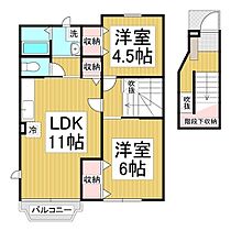 長野県千曲市大字内川（賃貸アパート2LDK・2階・59.77㎡） その2