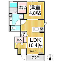 サンガーデン  ｜ 長野県長野市青木島（賃貸アパート1LDK・1階・40.69㎡） その2