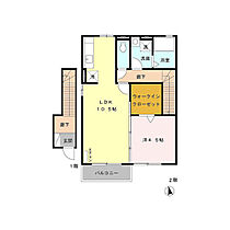 長野県長野市篠ノ井会（賃貸アパート1LDK・2階・45.18㎡） その2