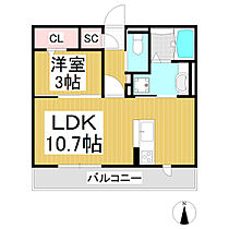 クレアーレ五加  ｜ 長野県千曲市大字内川（賃貸アパート1LDK・3階・35.05㎡） その2