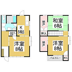 鈴木ハイツ（丹波島） 1階3Kの間取り