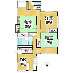 ながとや 3DKの間取り