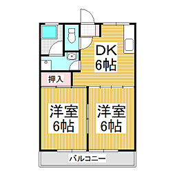 間取図画像 2DK