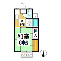 コーポ池田  ｜ 長野県上田市神畑（賃貸アパート1K・2階・21.00㎡） その2