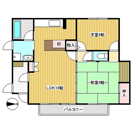 天神水出様アパート_間取り_0