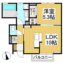 パルテール常磐城  ｜ 長野県上田市常磐城5丁目（賃貸アパート1LDK・1階・40.57㎡） その2