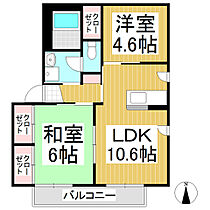 ニングルテラスＢ棟  ｜ 長野県上田市古安曽（賃貸アパート2LDK・2階・49.80㎡） その2