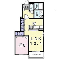 ベルメゾンくるみの木β  ｜ 長野県東御市祢津（賃貸アパート1LDK・1階・45.72㎡） その2