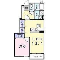 長野県上田市神畑（賃貸アパート1LDK・1階・45.72㎡） その2