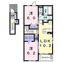 長野県上田市住吉（賃貸アパート2LDK・2階・56.66㎡） その2