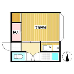 しなの鉄道 上田駅 バス7分 西洋旅籠館前下車 3.2kmの賃貸マンション 3階1Kの間取り