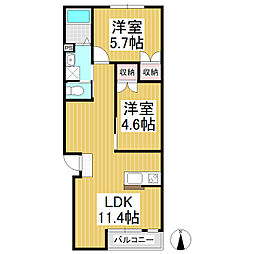 間取図画像 2LDK