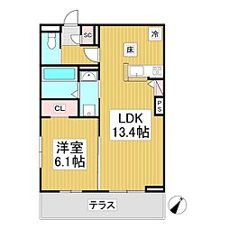 Lumiere33 1階1LDKの間取り