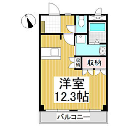 ルミナス三好町 1Kの間取図画像
