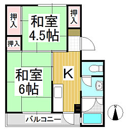 間取図画像 2K