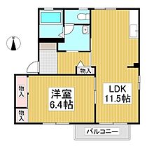 スノードロップS  ｜ 長野県佐久市太田部（賃貸アパート1LDK・1階・43.54㎡） その2