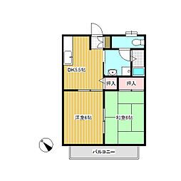 間取図画像 2DK