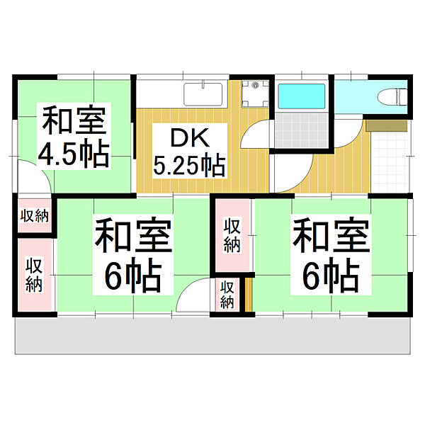 見小田貸家 ｜長野県長野市大字栗田(賃貸一戸建3DK・--・49.68㎡)の写真 その2