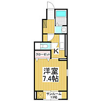 長野県長野市吉田3丁目（賃貸アパート1K・1階・30.79㎡） その2