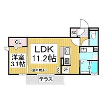 キアラ  ｜ 長野県長野市七瀬（賃貸アパート1LDK・1階・34.40㎡） その2