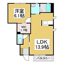 クレドール三輪  ｜ 長野県長野市三輪9丁目（賃貸アパート1LDK・1階・46.64㎡） その2