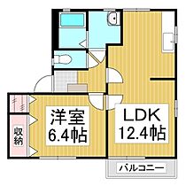 アーバングレイス　D棟  ｜ 長野県長野市稲田2丁目（賃貸アパート1LDK・2階・45.07㎡） その2