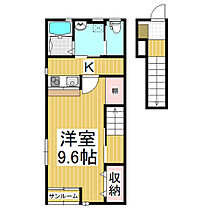 ATLAS　PRICIA  ｜ 長野県長野市上松2丁目（賃貸アパート1K・2階・38.35㎡） その2