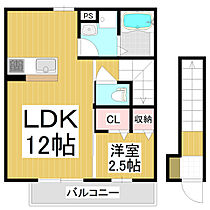 グリーンテラス鶴賀王神  ｜ 長野県長野市大字鶴賀七瀬（賃貸アパート1LDK・2階・39.89㎡） その2