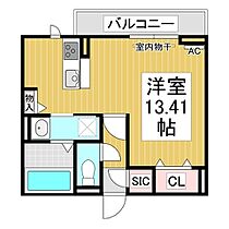 CUBE  ｜ 長野県長野市上松4丁目（賃貸アパート1R・2階・34.97㎡） その2