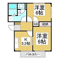 長野県長野市吉田5丁目（賃貸アパート2K・1階・45.82㎡） その2