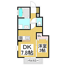 プランドール西長野  ｜ 長野県長野市大字西長野西長野町（賃貸アパート1DK・1階・28.62㎡） その2