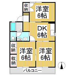 間取図画像 3DK