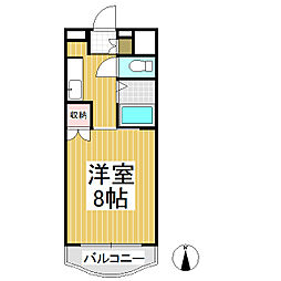 アメニティ青木島 1Kの間取図画像