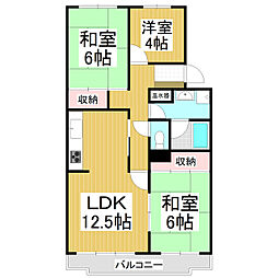 ステイツハウス栗田 3LDKの間取図画像