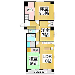 グランドハイツ21 3LDKの間取図画像