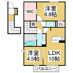 ソフィアン高田 2LDKの間取図画像